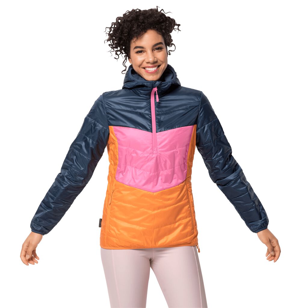 Jack Wolfskin 365 FLASH OVERHEAD Vestes Femme Indigo Foncé - CSPQJZT-14